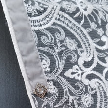 Embroidered Lace Ladies Tallit with Fringe