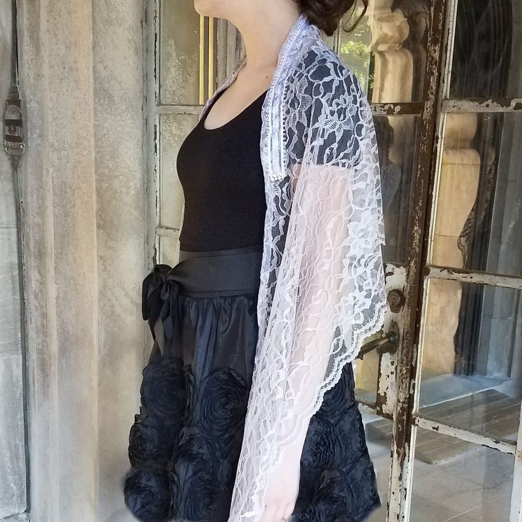 Silver lace best sale shawl