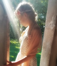 Front view of Ballerina Blush Tallit, Jewish Prayer Shawl, Girls Tallis, Ladies Womens Tallit for Bat Mitzvah or Wedding